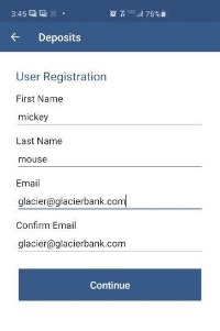 User registration for RDA.